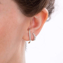 Load image into Gallery viewer, Opal Huggie Hoop Earring