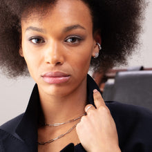 Load image into Gallery viewer, Sterling Silver Stardust Single Ear Cuff