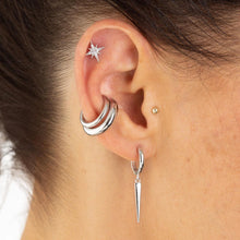 Load image into Gallery viewer, Sterling silver Starburst Stud Earrings