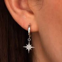 Load image into Gallery viewer, Starburst Earrings - Silver or Gold