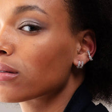 Load image into Gallery viewer, Sterling silver Stardust Single Ear Cuff