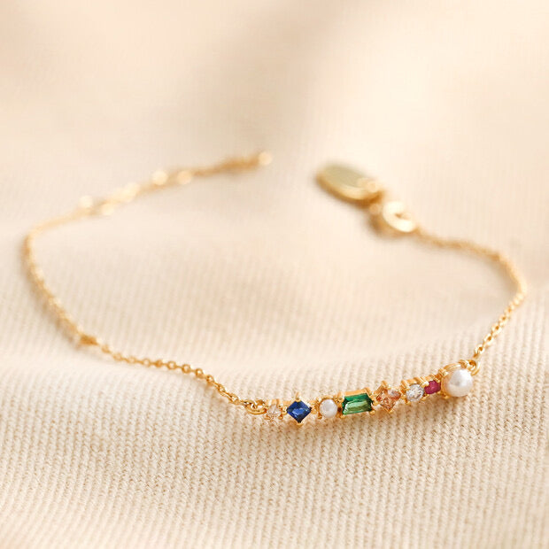 Lisa Angel Gemstone Bar Bracelet