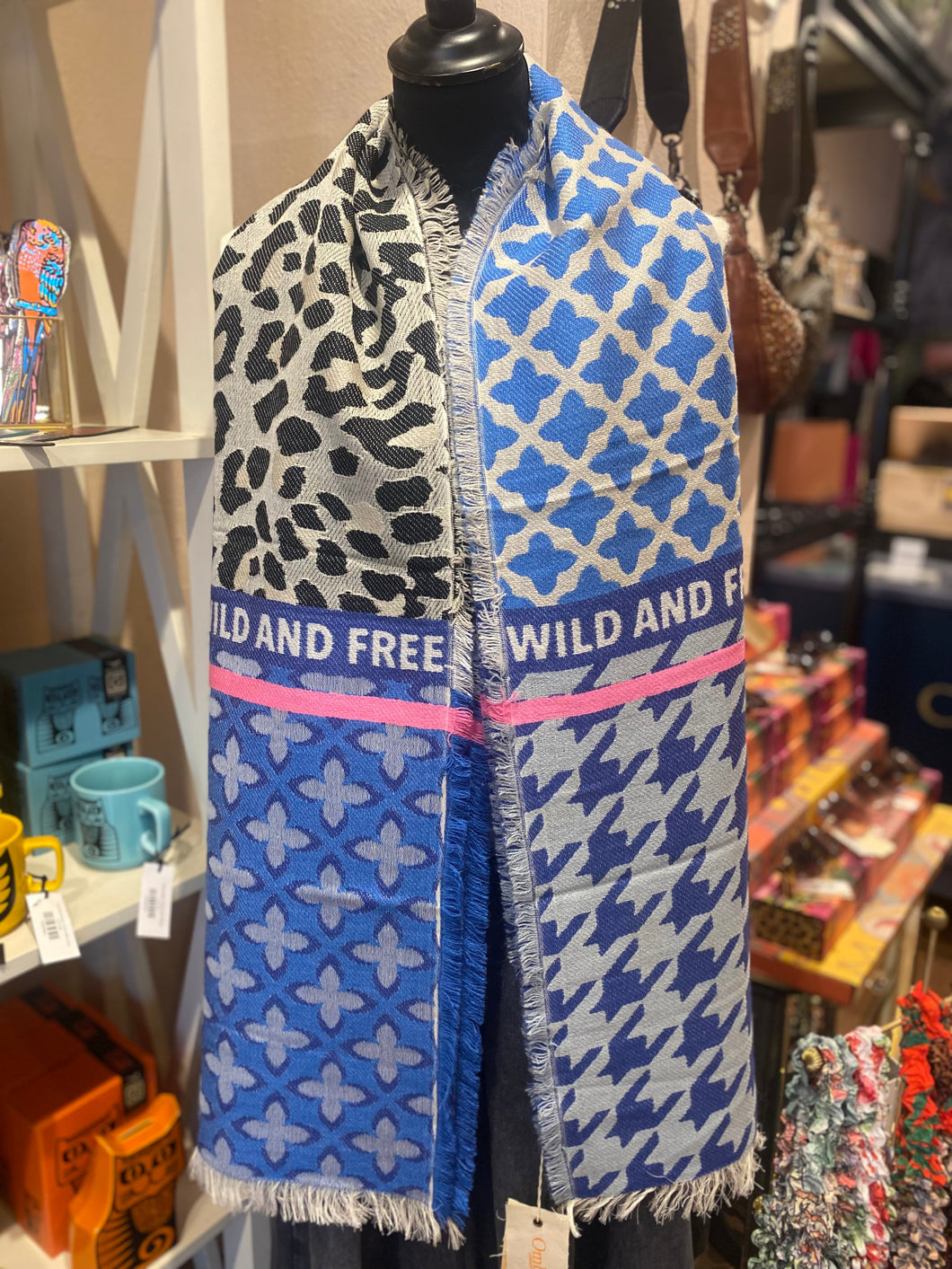 Ombré Wild & Free Blue Mix Scarf