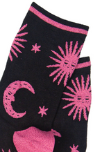 Load image into Gallery viewer, Sock Talk Celestial Bamboo Glitter Socks - 3 Colours
