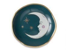 Load image into Gallery viewer, Celestial Ceramic Trinket Dish - Teal Moon
