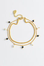 Load image into Gallery viewer, Estella Bartlett Bead and Double Chain Bracelet (Gold Plated)
