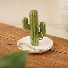 Load image into Gallery viewer, The Potting Shed Cactus Ring Holder Trinket Dish
