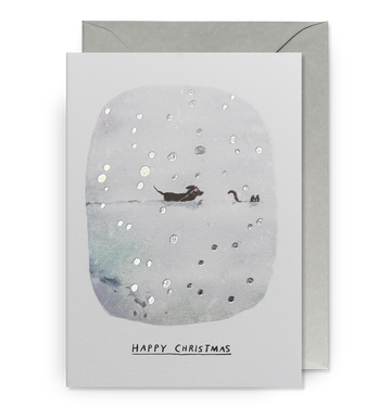 Deep Snow Happy Christmas  - Greetings Card