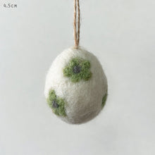Load image into Gallery viewer, East of India Daisy Felt Egg Easter Decs - 4 colours

