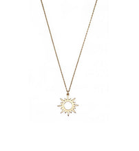 Load image into Gallery viewer, Simple Sun Necklace- Gold &amp; Silver
