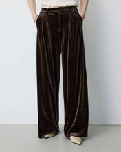 Load image into Gallery viewer, Grace and Mila Benson Velvet wide leg trousers
