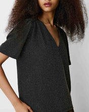 Load image into Gallery viewer, Grace &amp; Mila Basilic V Neck Glitter Top - 2 Colours
