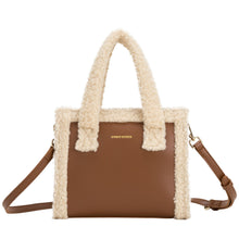 Load image into Gallery viewer, Every Other Faux Shearling Small Bag - Brown
