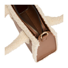 Load image into Gallery viewer, Every Other Faux Shearling Small Bag - Brown
