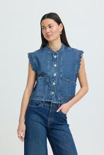 Load image into Gallery viewer, Ichi Palou Denim Vest Top
