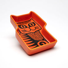 Load image into Gallery viewer, Hornsea Cat Trinket Dish - Orange
