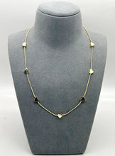 Load image into Gallery viewer, Short Snake Chain Necklace with Hearts - Gold or Silver
