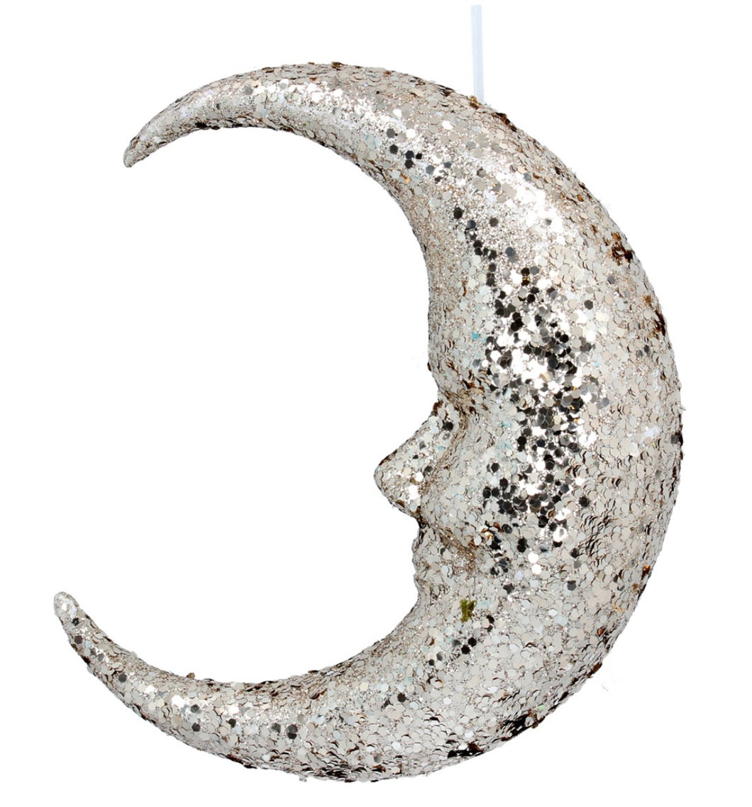 Gisela Graham Gold Large Sparkling Moon