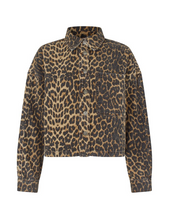 Load image into Gallery viewer, mbyM Leopard Print Denim Jacket
