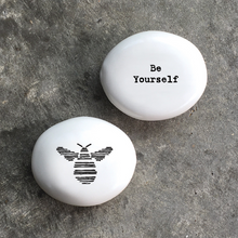 Load image into Gallery viewer, East of India Sentiment Porcelain Pebbles - 12 Options
