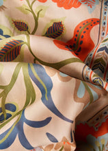 Load image into Gallery viewer, Powder Folky Floral Coconut Cotton Scarf
