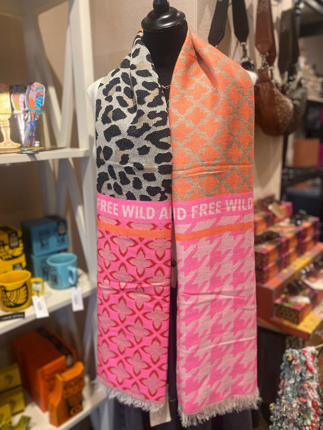 Ombré Wild & Free Pink Mix Scarf