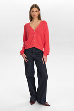 Load image into Gallery viewer, NÜMPH Mirna Cropped Cardigan - Geranium

