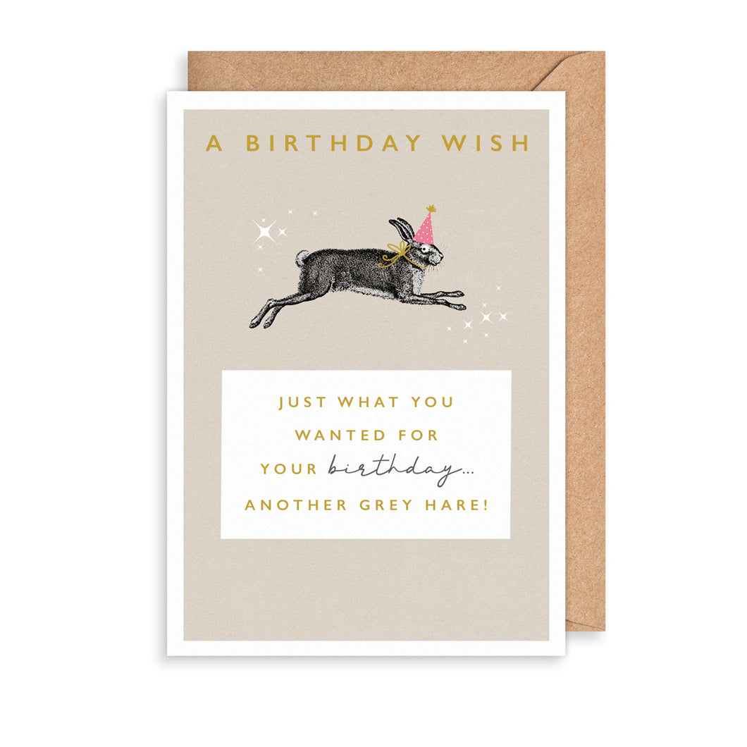 Another Grey Hare- Birthday Card