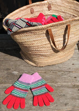 Load image into Gallery viewer, Quinton &amp; Chadwick Patterned Gloves - Colour Block Mix
