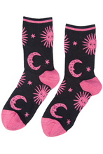 Load image into Gallery viewer, Sock Talk Celestial Bamboo Glitter Socks - 3 Colours
