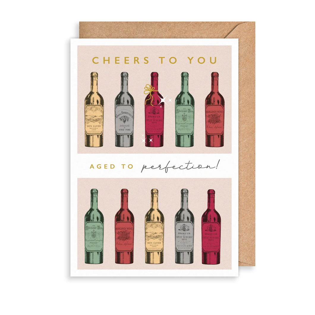 Aged to Perfection - Birthday Card