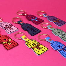Load image into Gallery viewer, Ark Colour leather Spaniel Keyring
