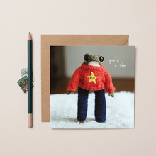 Load image into Gallery viewer, You’re A Star Frog Greeting Card
