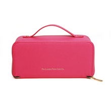 Load image into Gallery viewer, Alice Wheeler Pink / Black Train Case - 2 Sizes
