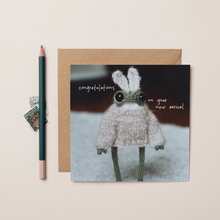 Load image into Gallery viewer, New Baby Frog Greeting Card
