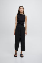 Load image into Gallery viewer, ICHI Cropped Crinkle Trousers - 3 Colours
