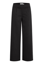 Load image into Gallery viewer, ICHI Casual Wide Leg Trousers - Black / Navy

