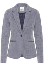 Load image into Gallery viewer, ICHI Kate Jacquard Blazer - Blue Mix
