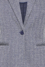 Load image into Gallery viewer, ICHI Kate Jacquard Blazer - Blue Mix
