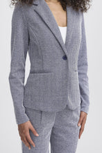 Load image into Gallery viewer, ICHI Kate Jacquard Blazer - Blue Mix
