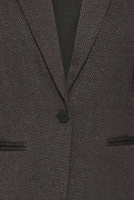 Load image into Gallery viewer, ICHI Kate Jacquard Blazer - Brown Black

