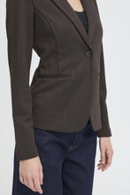 Load image into Gallery viewer, ICHI Kate Jacquard Blazer - Brown Black
