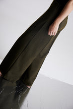 Load image into Gallery viewer, ICHI Kate Jacquard Trousers - Olive Herringbone

