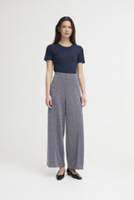 Load image into Gallery viewer, ICHI Kate Jacquard Trousers - Blue Mix
