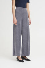 Load image into Gallery viewer, ICHI Kate Jacquard Trousers - Blue Mix

