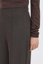 Load image into Gallery viewer, ICHI Kate Jacquard Trousers - Brown Black
