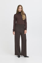Load image into Gallery viewer, ICHI Kate Jacquard Trousers - Brown Black
