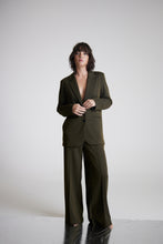 Load image into Gallery viewer, ICHI Kate Jacquard Trousers - Olive Herringbone
