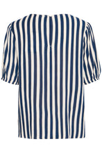 Load image into Gallery viewer, ICHI Stripe V Neck Top
