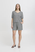 Load image into Gallery viewer, ICHI Ikat V Neck Top
